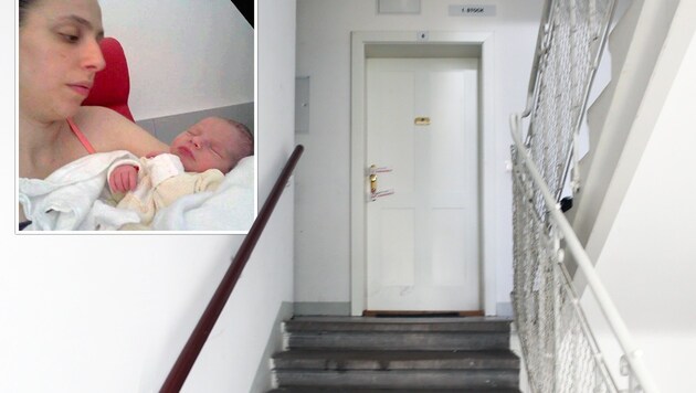 In dieser Wohnung fand die Polizei die Leichen von Mutter Kristina M. und ihrem Baby. (Bild: "Krone", Zwefo)