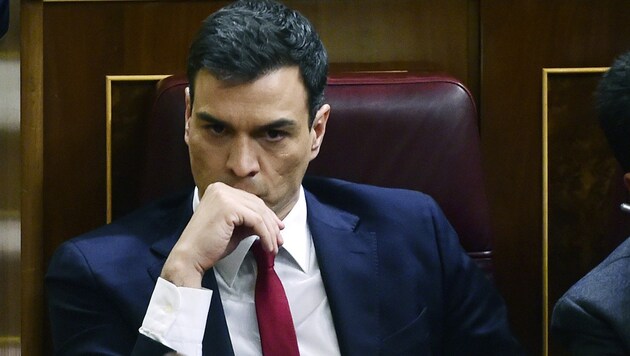 Spaniens Sozialistenchef Pedro Sanchez (Bild: AFP)