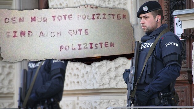 Die Behörden erhielten Todesdrohungen gegen Polizisten. (Bild: Jürgen Radspieler, "Krone")