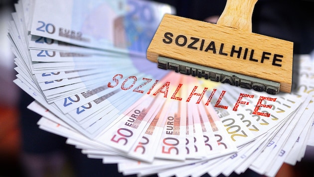 The social welfare office of the city of Salzburg and the pension insurance institution were cheated out of 84,000 euros (Bild: dpa/Federico Gambarini, krone.at-Grafik)