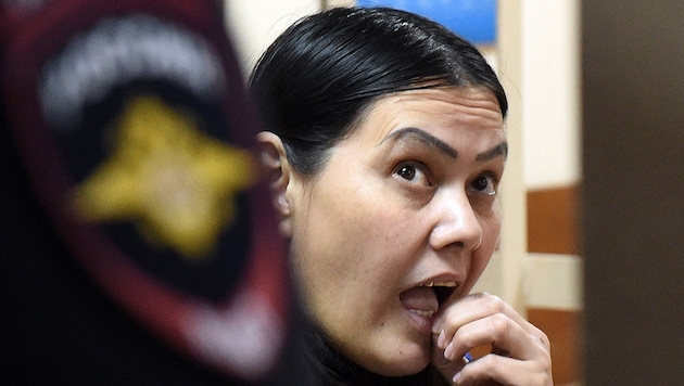 Gjultschechra B. während eines Anhörungstermins vor Gericht (Bild: APA/AFP/VASILY MAXIMOV)