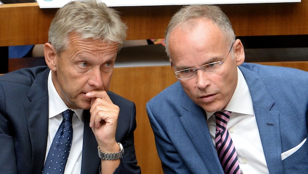 ÖVP-Klubchef Lopatka musste sich für Franz' Aussagen entschuldigen. Dieser verließ nun die Partei. (Bild: APA/ROLAND SCHLAGER)