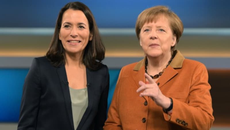 Merkel zu Gast bei Anne Will (Bild: APA/dpa/Rainer Jensen)