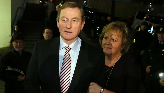 Irlands Premierminister Enda Kenny mit seiner Frau Fionnuala (Bild: AFP)
