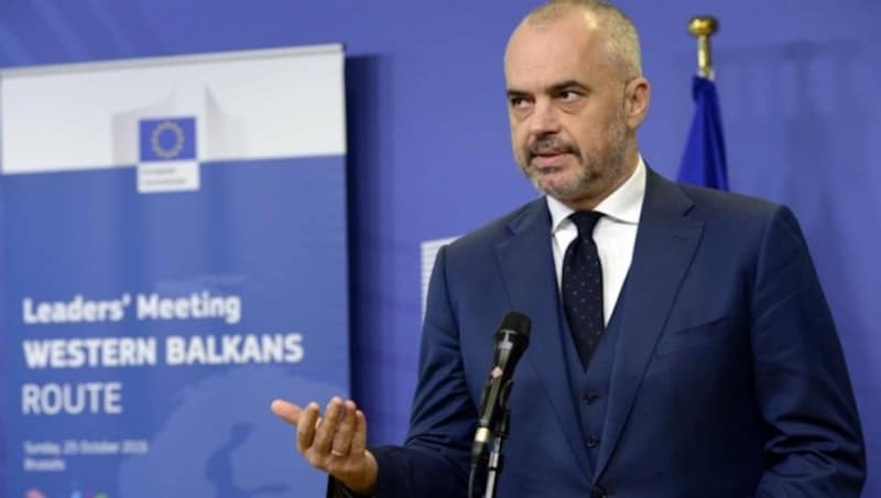 Albaniens Premier Edi Rama (Bild: APA/AFP/Thierry Charlier)