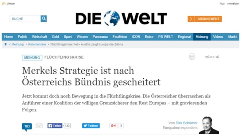 (Bild: Screenshot "Die Welt")