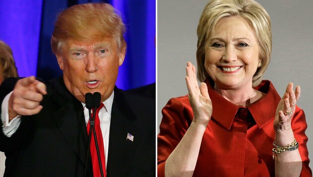 Siege für Trump und Clinton bei den Vorwahlen in South Carolina und Nevada (Bild: ASSOCIATED PRESS)