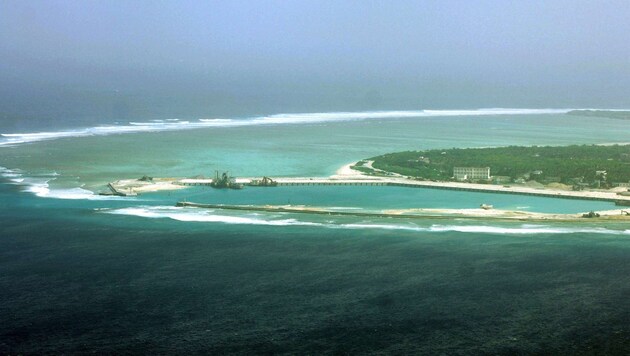 Die umstrittene Insel Woody Island im Südchinesischen Meer (Bild: APA/AFP/STR)