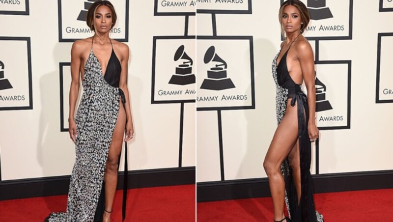 Ciara enthüllte bei den Grammys mehr, als sie verdeckte. (Bild: Jordan Strauss/Invision/AP)