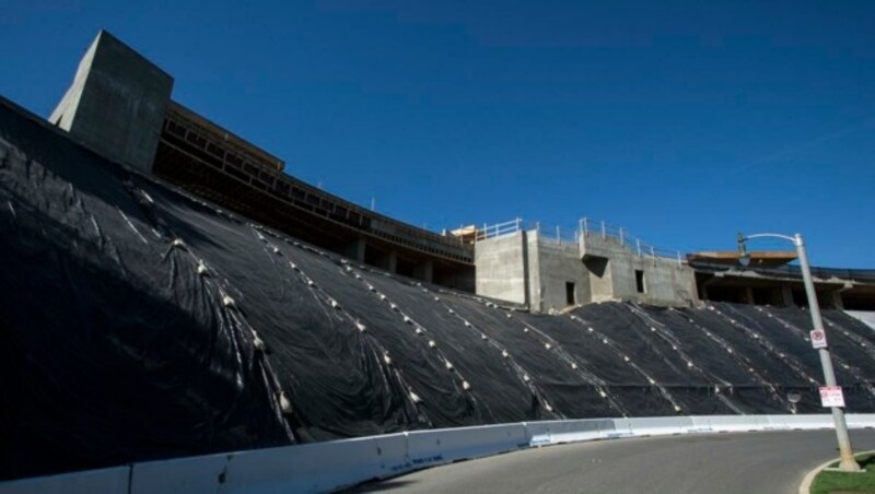 Der Bau der "Giga-Villa" geht voran. (Bild: ORANGE COUNTY REGISTER, JEFF COLLINS)