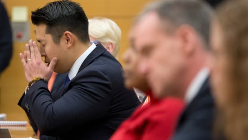 Peter Liang bei der Urteilsverkündung (Bild: AP)
