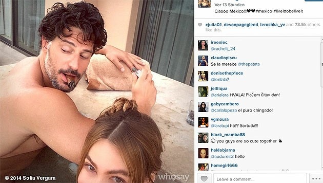 Sofia Vergara teilt diesen heißen Schnappschuss ihres Lovers mit der Welt. (Bild: instagram.com/sofiavergara)