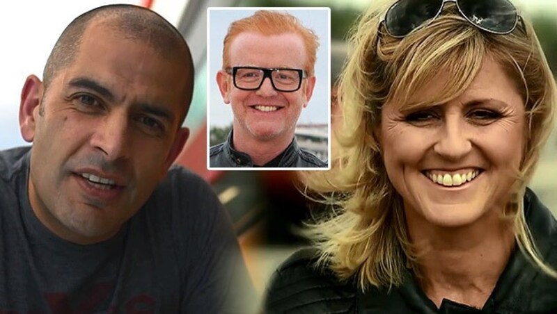 Chris Harris, Chris Evans, Sabine Schmitz (v.l.) (Bild: Chris Harris, BBC, Sport1)