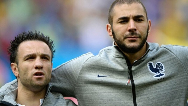 Mathieu Valbuena und Karim Benzema (Bild: AFP)