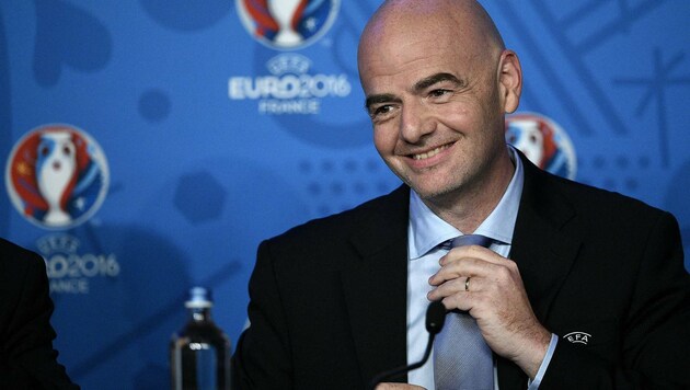 UEFA-Generalsekretär Gianni Infantino (Bild: APA/AFP/FRANCK FIFE)