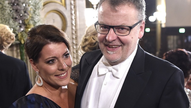 Stefan Ruzowitzky und Ehefrau Birgit (Bild: APA/HELMUT FOHRINGER)