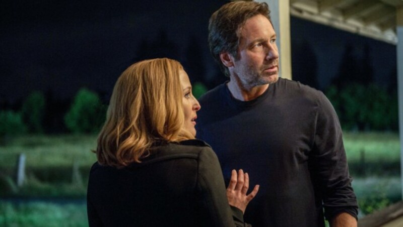 Mulder (David Duchovny) und Scully (Gillian Anderson) (Bild: ORF)