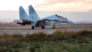 Ein russischer Kampfbomber vom Typ Su-34