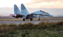 Ein russischer Kampfbomber vom Typ Su-34