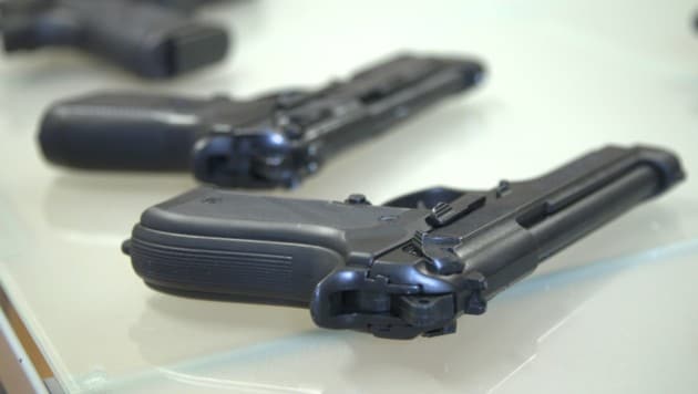 Die Pistolen wurden trotz Embargo nach Libyen geliefert. (Bild: krone.tv)