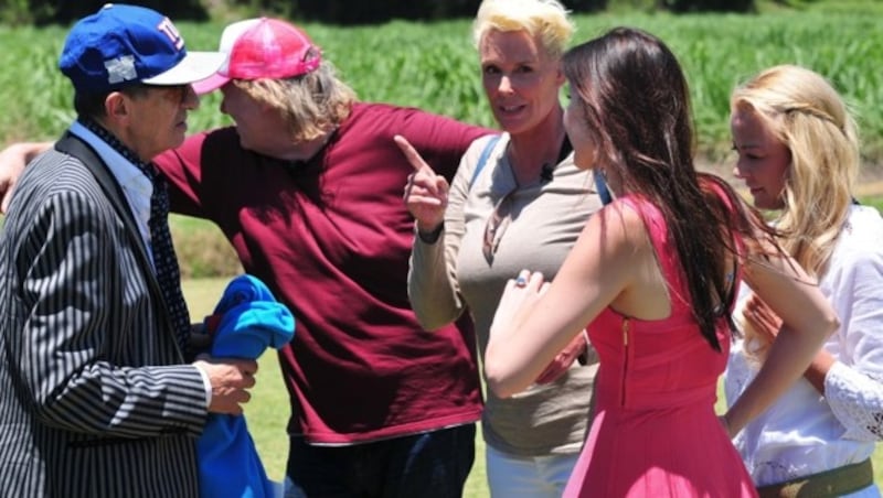 Rolf Zacher, Gunter Gabriel, Brigitte Nielsen, Topmodel Nathalie Volk und Jenny Elvers (Bild: RTL)