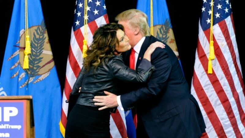 Mit der Vizepräsidentschaft wurde es nichts für Sarah Palin, nun unterstützt sie Donald Trump. (Bild: AP)