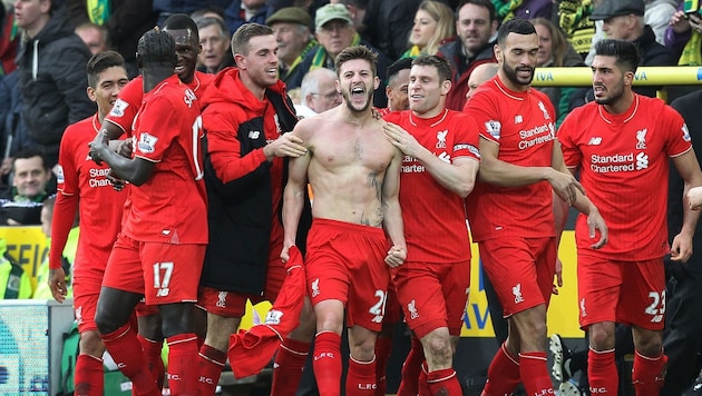 Liverpools Adam Lallana (Bild: APA/AFP/LINDSEY PARNABY)
