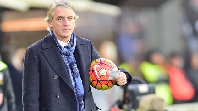 Inter-Coach Roberto Mancini (Bild: APA/AFP/GIUSEPPE CACACE)