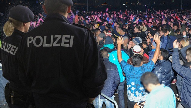 Während der Silvesterfeierlichkeiten in Innsbruck kam es auf dem Marktplatz zu Übergriffen. (Bild: Peter Tomschi, www.zeitungsfoto.at)