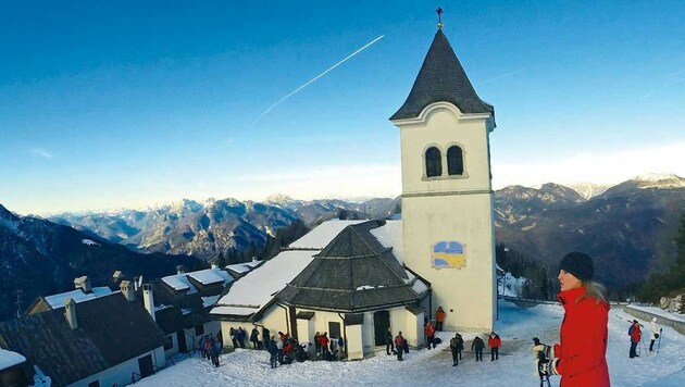 Advent am Monte Lussari: beliebtes Bergziel gleich "um die Ecke" im Friaul (Bild: Wallner)