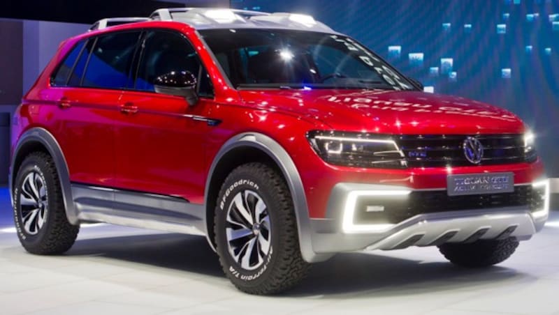 VW zeigt in Detroit mit dem Tiguan GTE Active Concept seinen ersten Plug-in-Hybrid mit Allrad. (Bild: AP)