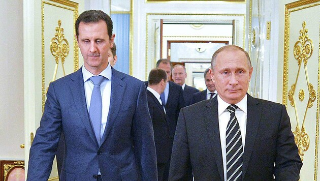Kremlchef Putin hält weiterhin zu Syriens Präsident Assad. (Bild: APA/AFP/ALEXEY DRUZHININ)