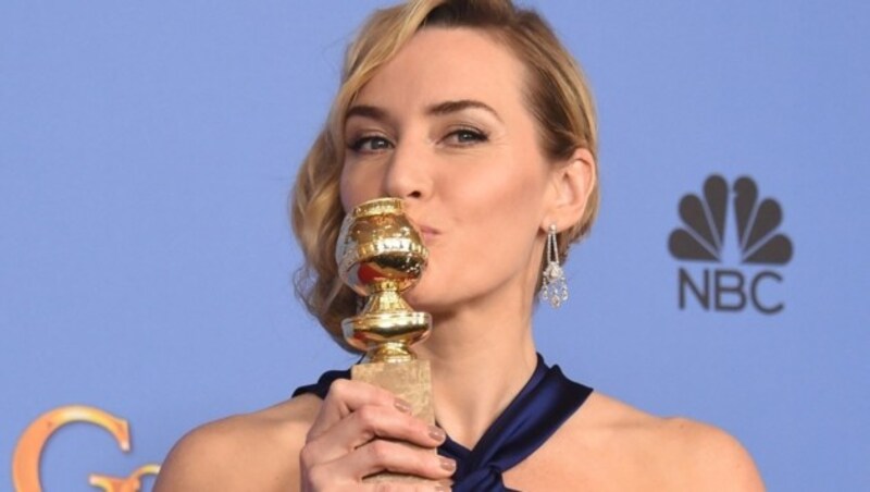 Kate Winslet wurde als beste Nebendarstellerin im Film "Steve Jobs" ausgezeichnet. (Bild: APA/AFP/FREDERIC J BROWN)