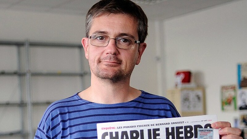 "Charlie Hebdo"-Herausgeber Stephane Charbonnier wurde bei dem Angriff auf die Redaktion getötet. (Bild: APA/EPA/YOAN VALAT)