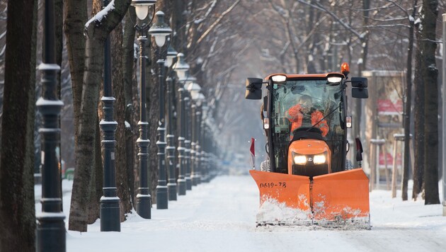 Noch schaut es in Wien nicht so aus. Schneefall in der Bundeshauptstadt sorgt allerdings immer für eine gewisse Anspannung im Verkehr. (Bild: APA/GEORG HOCHMUTH)