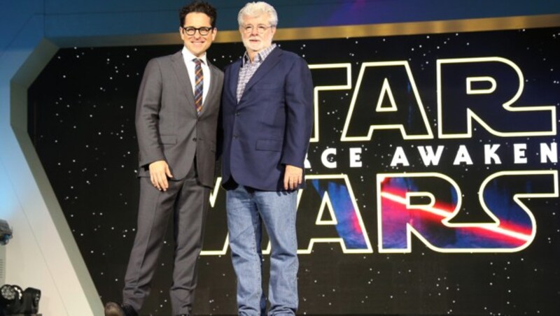 J.J. Abrams und George Lucas (Bild: Joel Ryan/Invision/AP)