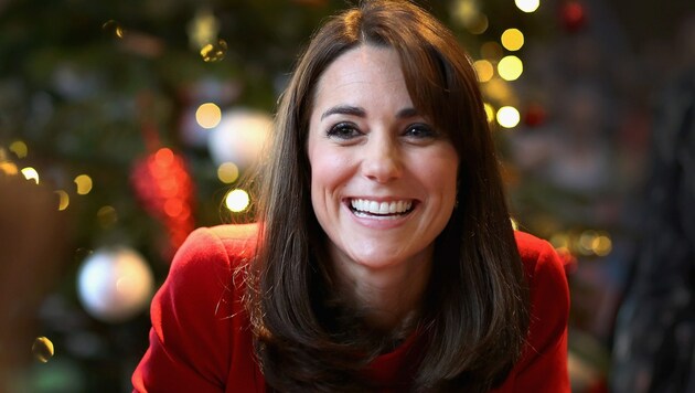 Herzogin Kate freut sich auf Weihnachten mit ihren Kindern George und Charlotte. (Bild: AFP)