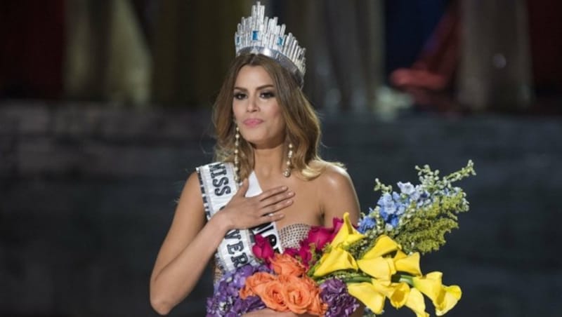 Ariadna Gutierrez aus Kolumbien war nur kurz "Miss Universe". (Bild: APA/AFP/Valerie Macon)