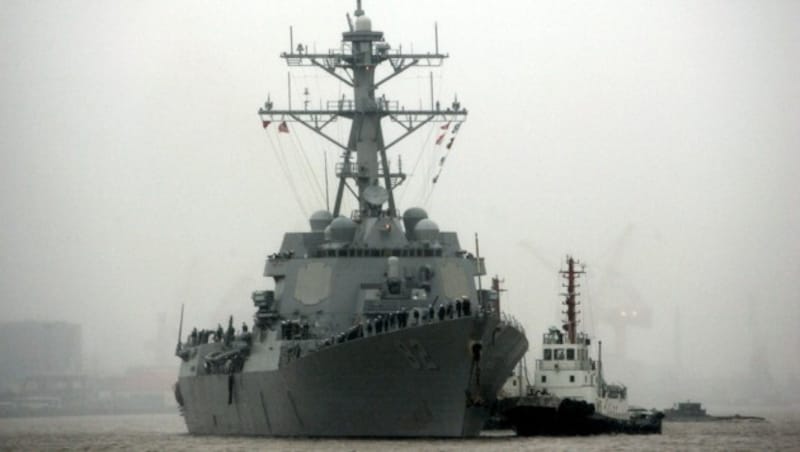 Die USS Lassen im Südchinesischen Meer (Bild: AP)