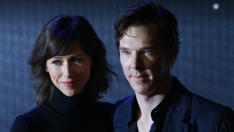 Benedict Cumberbatch und seine Frau Sophie Hunter (Bild: APA/AFP/JUSTIN TALLIS)
