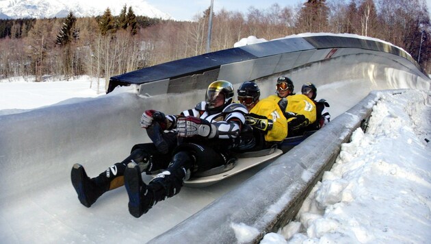 Ende Jänner stürzen sich zehn Teams im Wok den Igler Eiskanal hinunter. (Bild: Christof Birbaumer)