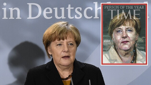 Bundeskanzlerin Angela Merkel ist für das "Time"-Magazin die "Person des Jahres 2015". (Bild: APA/AFP/TOBIAS SCHWARZ, APA/HO)