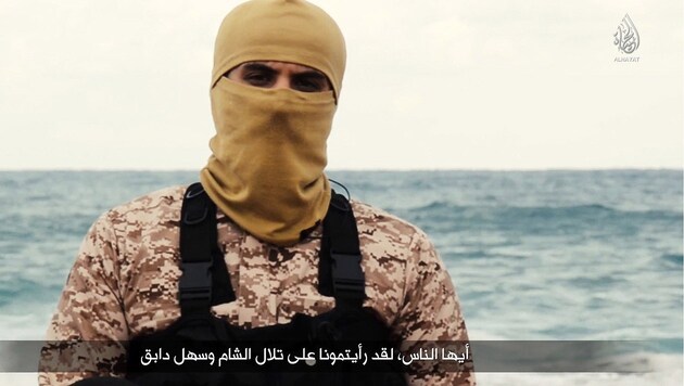 Abu Nabil Anfang des Jahres in einem IS-Propagandavideo (Bild: APA/AFP/HO)