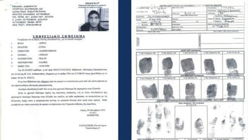 Bereits in Griechenland wurden Ahmad al Mohammads Fingerabdrücke registriert. (Bild: AP)