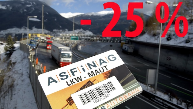 Geht es nach Verkehrsminister Stöger, sollen Lkw-Fahrten über den Brenner um 25% billiger werden. (Bild: Christof Birbaumer)