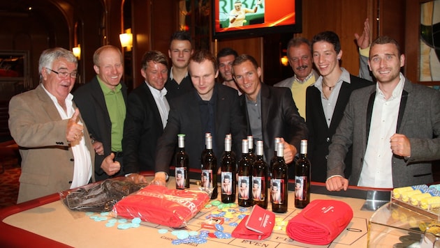 Bis zum Schluss war Hubert Scheer (links) Präsident des FC Lankowitz. (Bild: Sepp Pail)