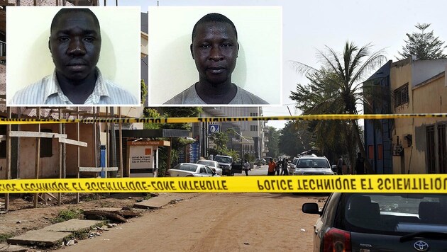 Adama M. und Seidou D. sollen telefonischen Kontakt zu den Attentätern gehabt haben. (Bild: APA/AFP/MALIAN SPECIAL FORCES/HO, APA/HABIBOU KOUYATE)