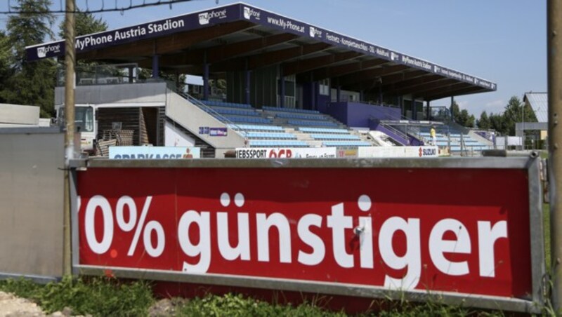 Die Heimstätte von Austria Salzburg in Maxglan (Bild: Andreas Tröster)