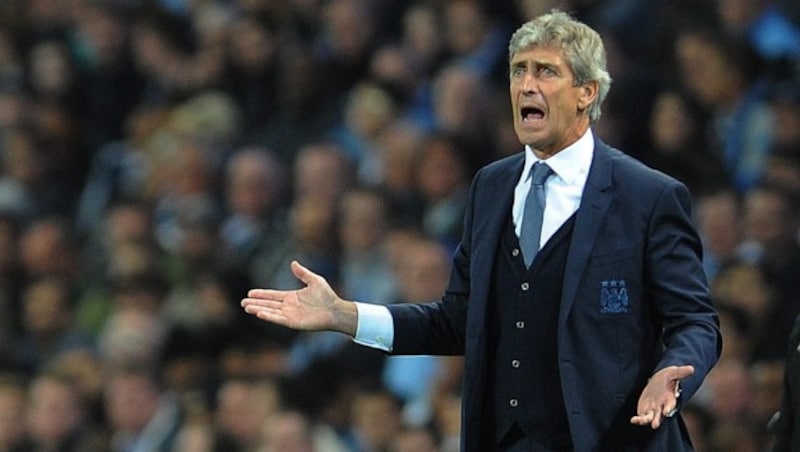 Manchester-City-Coach Manuel Pellegrini (Bild: APA/EPA/PETER POWELL)