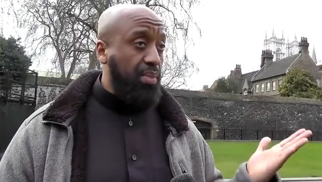 Abu Izzadeen während eines Interviews im März dieses Jahres (Bild: YouTube.com/Birmingham Crusader England)